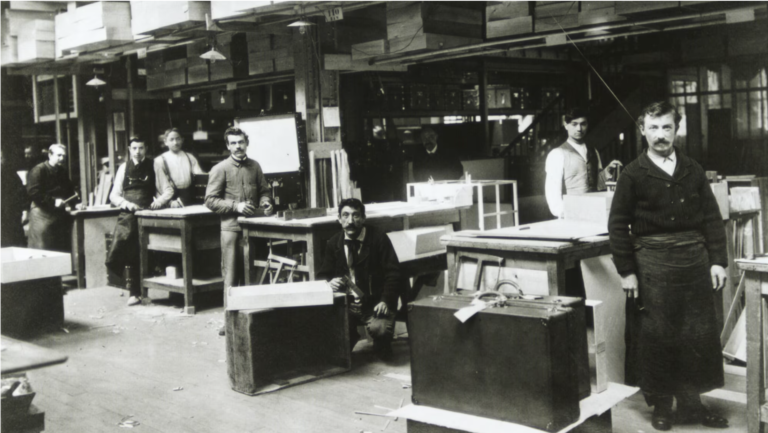 Louis Vuitton's Monsieur Maréchal trunk atelier in the early days